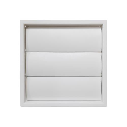White 4 Inch Gravity Vent Grill with Three Flaps