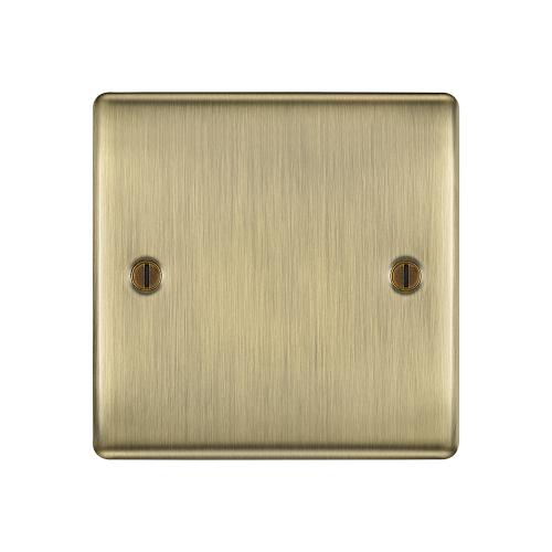 1 Gang Blank Plate Antique Brass – Stylish Unused Outlet Cover
