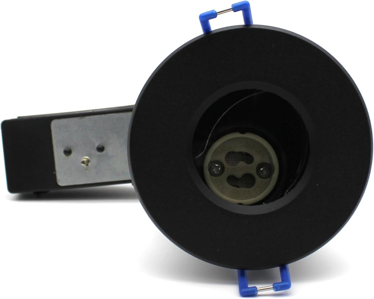 SSM ELECTRIC Fire Rated GU10 Downlight IP20 - Black Finish (Pack of 2)