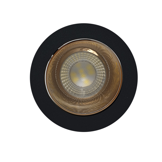 Ceiling Reflector Recessed Fix Downlight Rose Gold Black or White Black Chrome