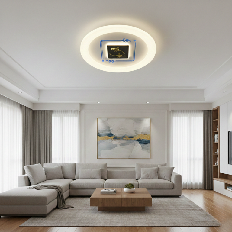 GOLDEN FORTUNE LED Ceiling Light - Modern Circular Ceiling Light with 3 Colour CCT