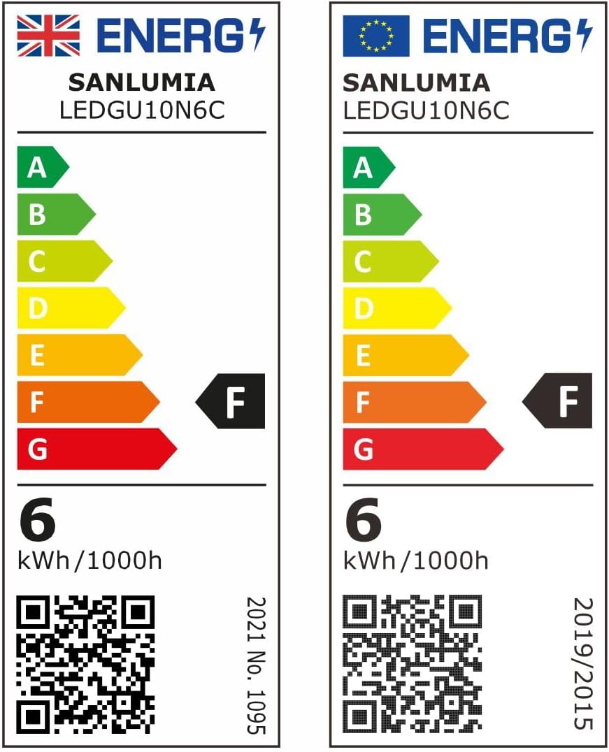 SSM ELECTRIC GU10 LED Bulbs 5W Warm White 3000K - Pack of 10