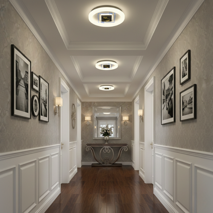 GOLDEN FORTUNE LED Ceiling Light - Modern Circular Ceiling Light with 3 Colour CCT