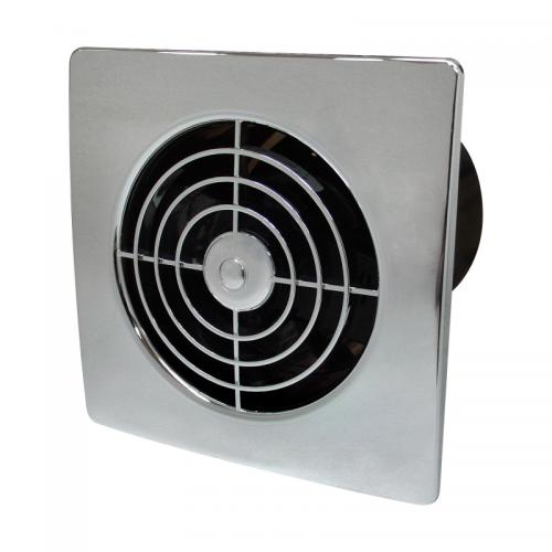 Sleek 4 Inch Lo-Profile Chrome Extractor Fan