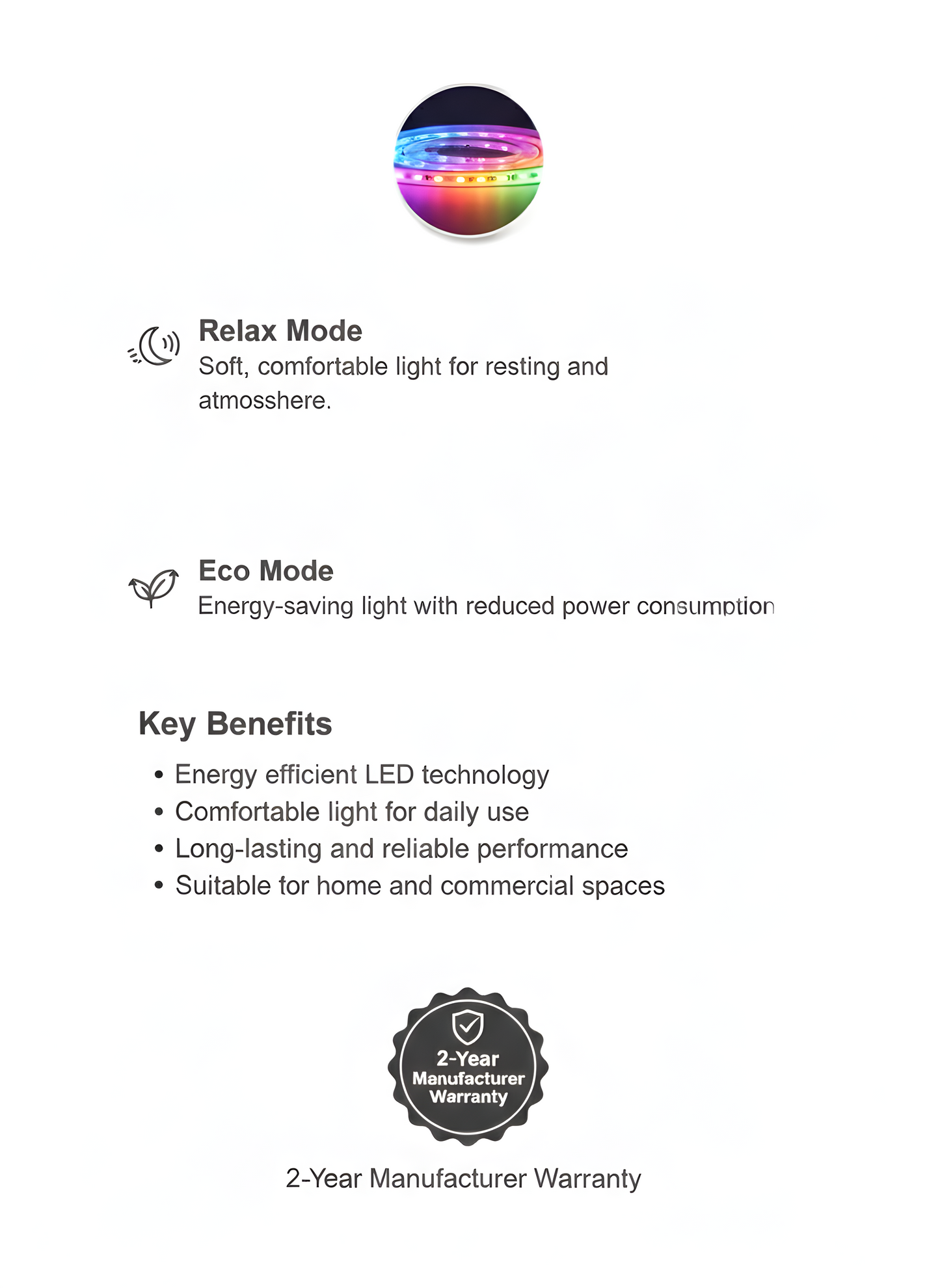 LED RGB Strip Light 24V COB – 10m with Remote & Power Supply + Remote + Receiver  | SSM