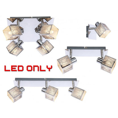 Enthral Series Chrome G9 LED Ceiling Spotlight Light Fitting (1–4 Way)