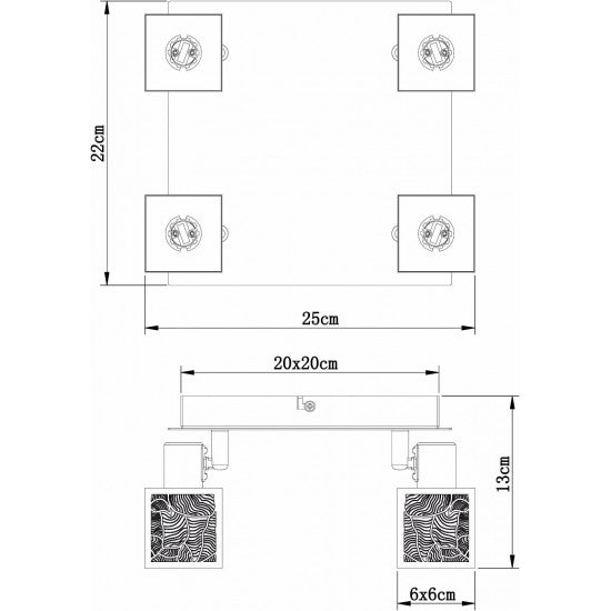 Enthral Series Chrome G9 LED Ceiling Spotlight Light Fitting (1–4 Way)