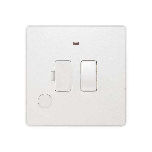 Evolve 13A Switched Fused Spur Pearl White – Safe & Stylish Power Control