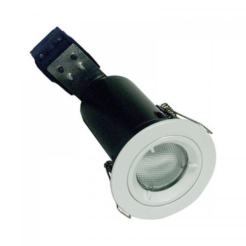 White Fire Rated GU10 Fixed Downlight – 100 Minute Fire Protection