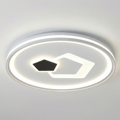 ROUND AURA LED Ceiling Light - Modern Square Ceiling Light with 3 Colour CCT