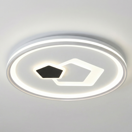 ROUND AURA LED Ceiling Light - Modern Square Ceiling Light with 3 Colour CCT