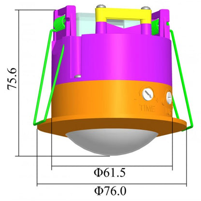 Indoor PIR Sensor for Ceiling Mount PC Material UKEW®