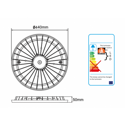 LED High Bay Light UFO Style IP65 Outdoor Commercial Warehouse Disc Light 150W