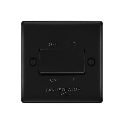 1 Gang 3 Pole Fan Isolator Switch Matt Black – Safe Fan Isolation Control