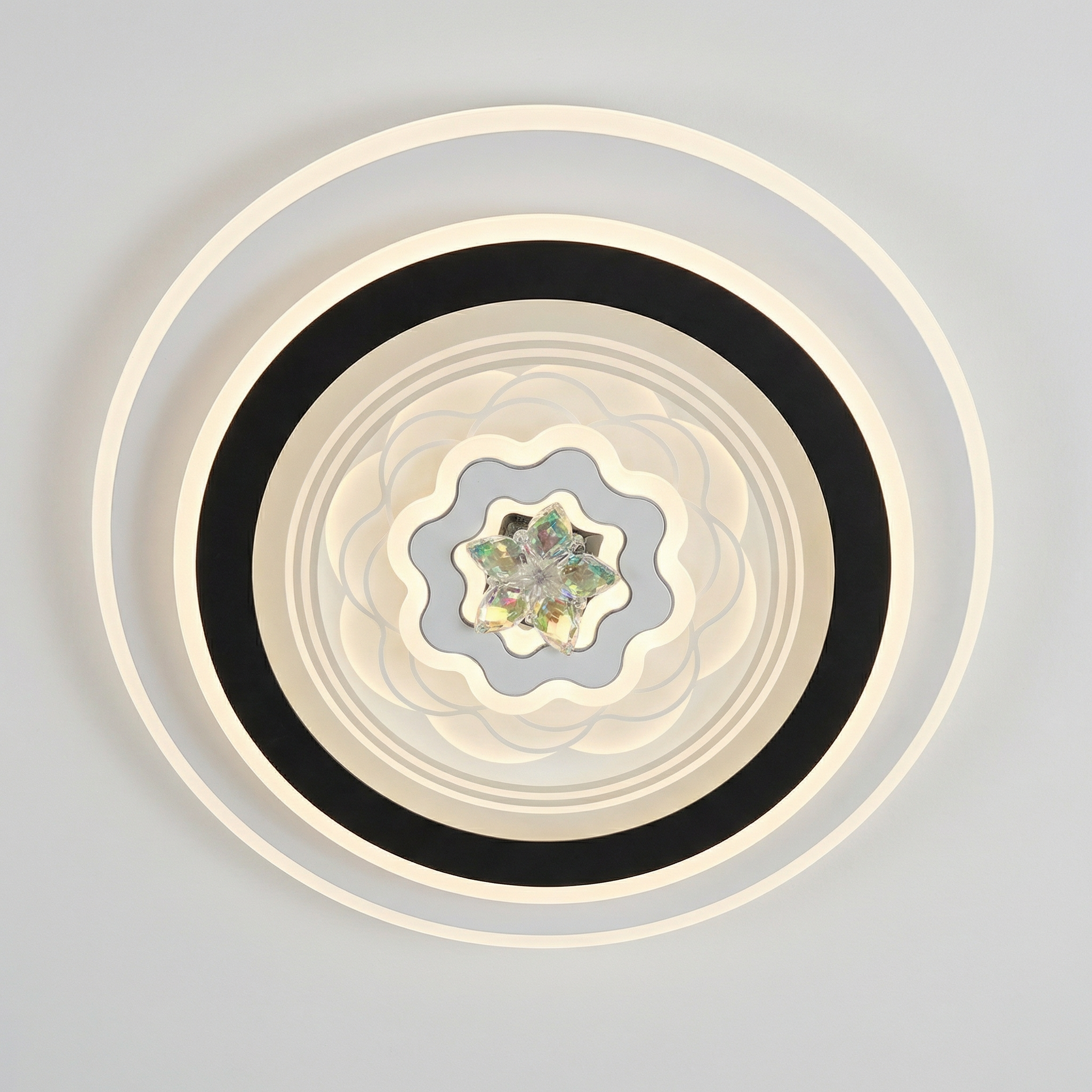 Colour Changing LED Ceiling Light UK | Crystal Flush – SSM Electric ...