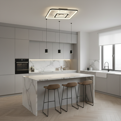 LUMINUS CORE LED Ceiling Light - Modern Square Ceiling Light with 3 Colour CCT