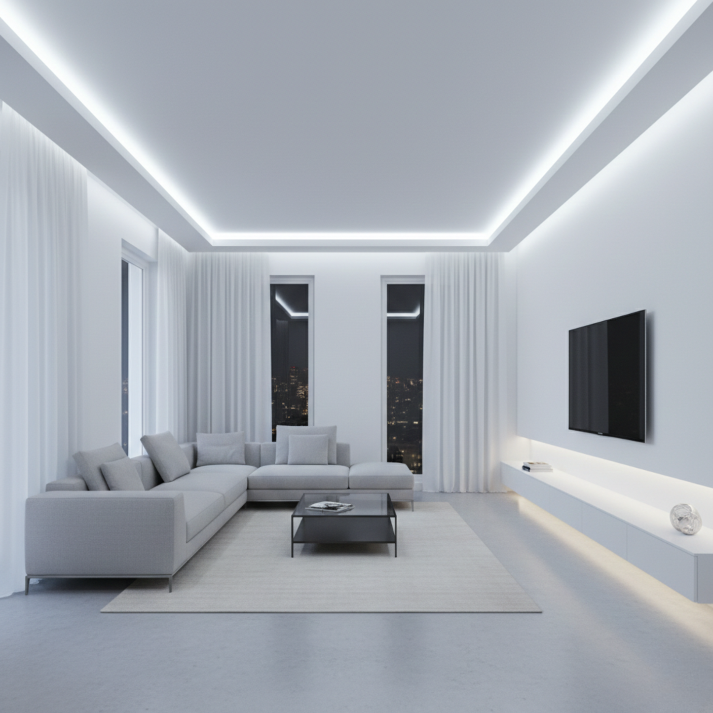10meter LED Strip Light 24V COB - Cool White | SSM ELECTRIC
