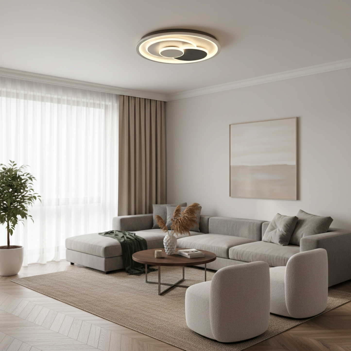 Orbit Modern LED Ceiling Light – 3 Colour CCT