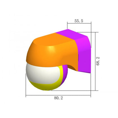 Outdoor 180 Degree Security PIR Motion Movement Sensor Detector Switch Black UKEW®