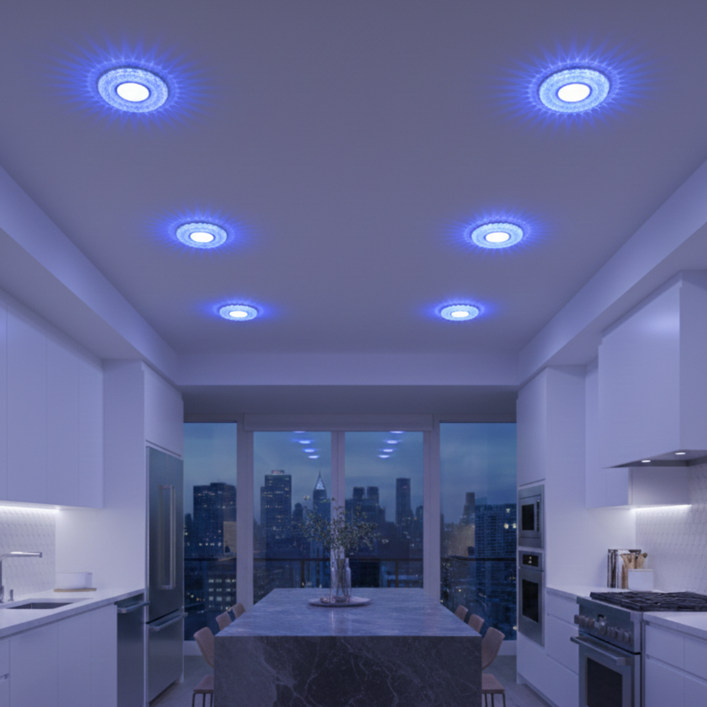 Spot Lights LED - Royal Crystal Cool White Spotlight with Blue Edge