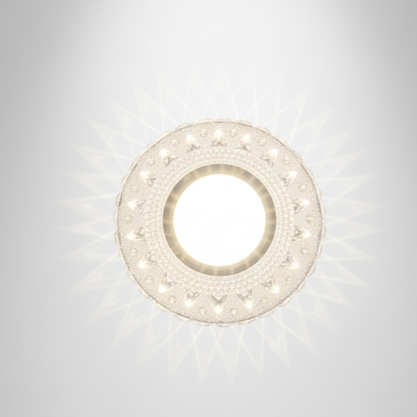 Spot Lights LED - Royal Crystal Cool White Spotlight with White Edge | SSM