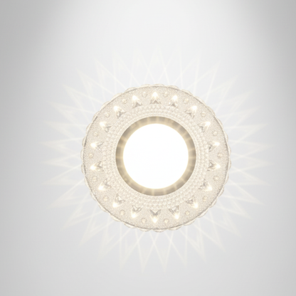 Spot Lights LED - Royal Crystal Cool White Spotlight with White Edge | SSM