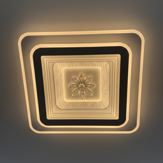 Square LED Flush Ceiling Light – Modern LED Ceiling Light with 3 Colour CCT