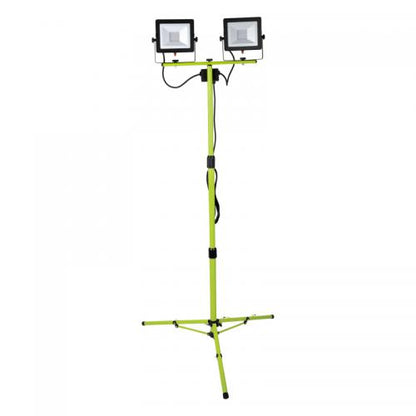 2x20W LED Twin Tripod Work Light – High-Output Portable Site Lighting
