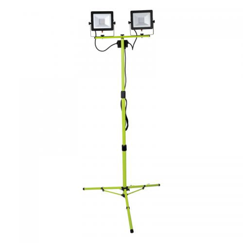 2x20W LED Twin Tripod Work Light – High-Output Portable Site Lighting