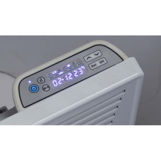 UKEW Insta Heat 1kW Panel Convector Heater with Digital Timer – Lot 20 Compliant