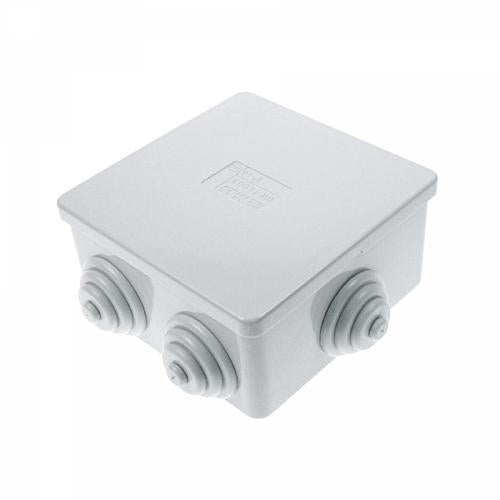 80mm Weatherproof Junction Box – 6 Port Outdoor Cable Enclosure